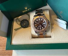 Rolex Yachtmaster 40 Steel and Rose Chocolate Dial