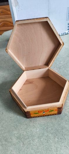 Antique Vintage Wooden Wood Box Holder Case Chest
