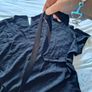 Black Silky Top Image 3
