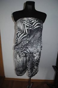 Grey printed playsuit size XL UK14/16 EU42/44 Postage included