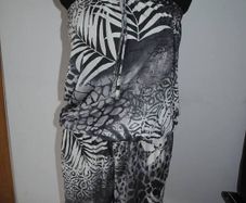 Grey printed playsuit size XL UK14/16 EU42/44 Postage included