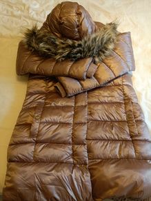 Next Winter Coat Toffee Pink Gold Rose 166 cm 15-16 years