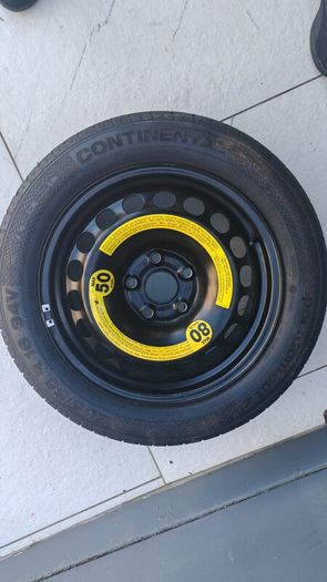 tyre Brand New Genuine Skoda / VW 16" Full-Size Spare Wheel & Continental Tyre (5x112)
