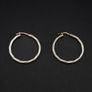 Vintage 925 Sterling Silver Italian Signed Hooped Earrings Image 9