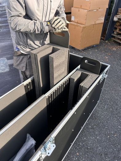 Pro TV Adjustable size Flight Case 65" to 86" Video Display Screen Case