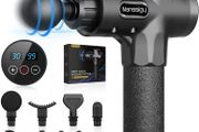 Massage Gun Deep Tissue,30 Speeds Powerful Percussion Muscle Massager,2500mah Electric Handheld Muscle Massage Gun,Portable Fascia Gun with 8 Massager Heads for Athletes Muscle Tension Pain Relief