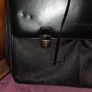 Gianfranco Ferre Black Leather and Monogram Canvas Laptop Bag Image 3