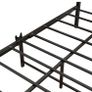 3ft Single Bed Frame with Wooden Headboard, Brown Heavy Duty Steel Support, No Box Spring Needed, Noise Free,Easy Assembly Image 4