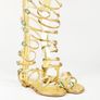 Chanel Gold Gladiator Sandals Size 40 Image 7
