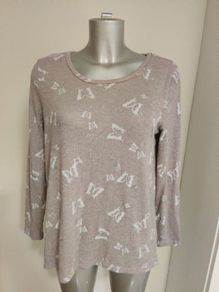 Gina Benotti dusty pink butterflies pattern top size UK10/12 EU38 Postage included