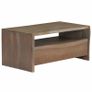 Coffee Table Solid Acacia Wood Live Edges 90x50x40 cm Grey Image 6