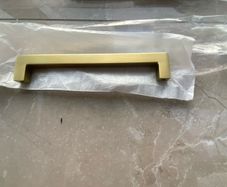 Hendle & Hendle brushed satin brass cabinet handles