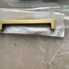 Hendle & Hendle brushed satin brass cabinet handles