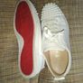 Christian Louboutin White Spike Mens Size 8.5 Image 2