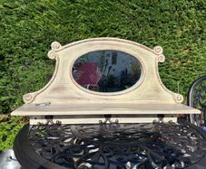 Wall Mirror with shelf and key holder hooks