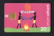 2000 Ireland 20 unit The Design a CallCard 1999 winning design was made by Bebhinn Langan (Aged 12). Bebhinn's inspiration for the design was "eircom, messenger of the future". (ODS3) Call Card Used. Telecom Eireann card number 1268.