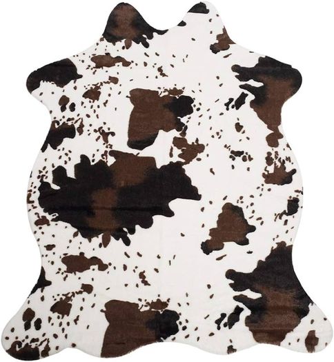 SALE | Zebra Pattern Print Artificial Rug Zebra Pattern Faux Fur Skin Leather Bathroom Anti-Slip Mat Animal Print Carpet for Home Area Rug Living Room Area Rug Bedroom Cow 75x110cm