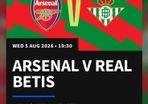 Arsenal Vs Real Betis Aviva Dublin