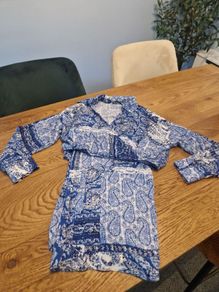 Zara summer paisley trouser co ord