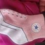 Converse All Star brand new pink lightweight ankle infant socks age 12-24 months Free post Image 3