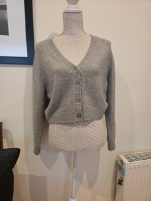 Zara grey wool mix cardigan uk10