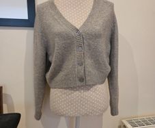Zara grey wool mix cardigan uk10