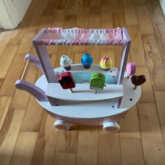 Wooden Ice Cream Trolly