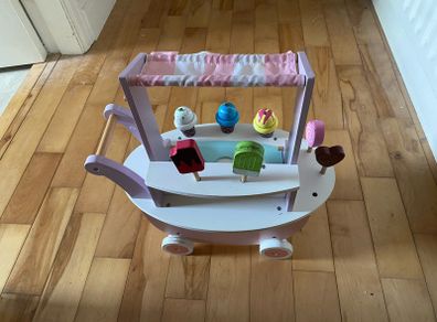 Wooden Ice Cream Trolly