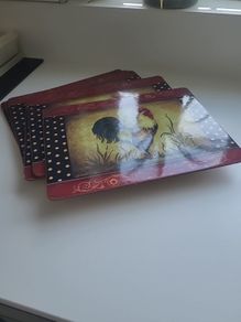 6 Rooster decorated placemats
