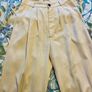 Reformation Mason Pant Sugar Cream Wide Leg Trousers Size 4 (UK 8 Image 5