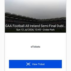 Dublin v Kerry 12/7/2026 Face Value