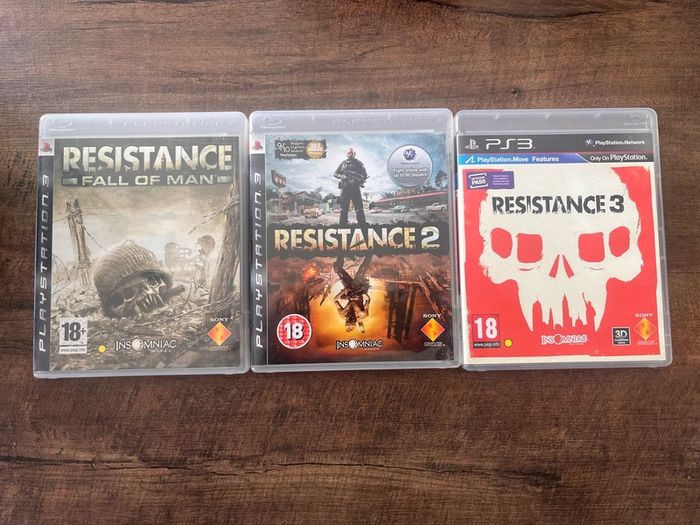 Resistance 1,2,3 PS3 Game Bundle