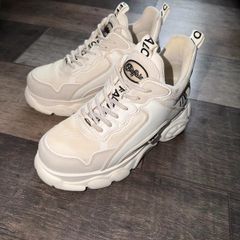 Buffalo London CLD Chai Chunky Platform Trainers White/Off White EU39 UK6
