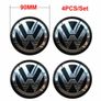 4x VW Car Wheel Alloy Center Hub Cap Emblem Badge Sticker 56MM 65MM 90MM for Volkswagen Image 3