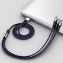 New 1.2m Premium Fast 3 in 1 for iPhone Type C Micro USB Cable Charger #912 Image 3