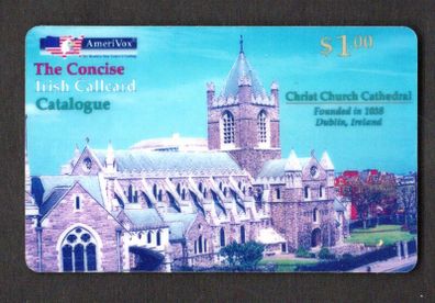 Tintori The Concise Irish Fourth Callard Catalogue Callcard showing Christ Church Cathedral Mint