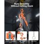 Manual Lever Chain Hoist, 1-1/2T 1500KG Capacity Heavy Duty Come Along, 3M Lift G80 Alloy Steel Chain With Dual Pawl Mechanical Brake, Image 5
