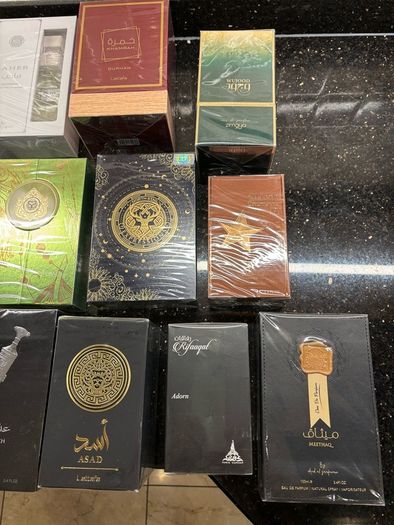 Lattafa,Arabiyat Prestige,Paris Corner,Reyane,Ard Al Zaffaran.