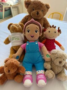 soft toys bears & Ms. Rachel Official Speak & Sing Doll