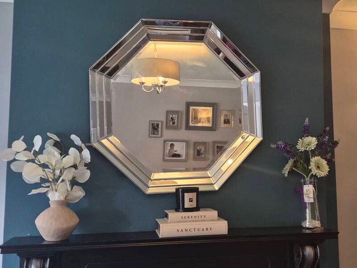 Stunning Large Octagonal Bevelled Mirror