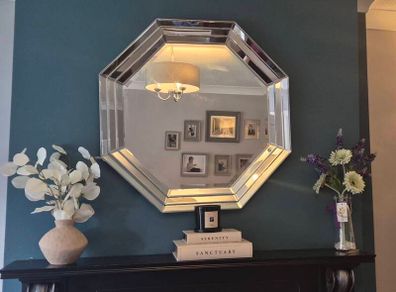 Stunning Large Octagonal Bevelled Mirror