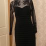 Dress classy, black heavy  lined fabric Image 3
