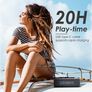 Bluetooth Speaker5.0, ZENBRE Boost 20W Portable Speaker with 3D Stereo,IPX7 Waterproof Speaker, Extra Bass Powerful Sound Speaker, 20H Playtime,66ft Bluetooth Range/USB Type-C cable/TF card/AUX Mode Image 4