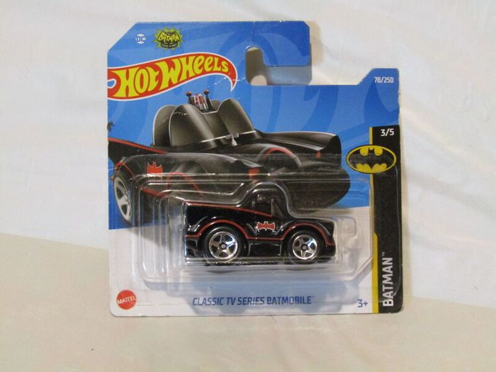Hot Wheels Batman Classic TV Series Batmobile Tooned Black Diecast Car Brand New Sealed