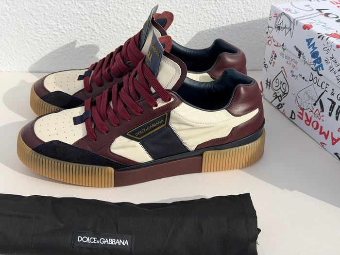 Dolce & Gabbana Miami Low Sneaker - Navy/Bordeaux