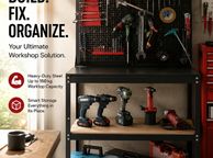 main image for ad Heavy-Duty Garage Workbench with Pegboard Tool Storage &amp; Shelving