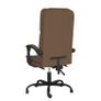 Massage Reclining Office Chair Brown Fabric Image 5