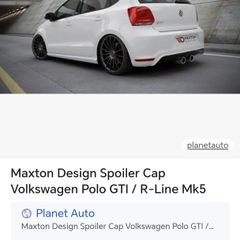 spoiler for volkswagen polo 2010 upwards
