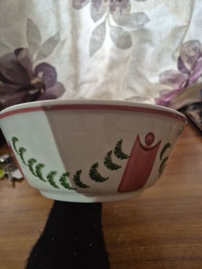Vintage Hand Painted  Ceramic Bowl