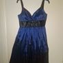 Elegant royal blue dress size s m Image 4